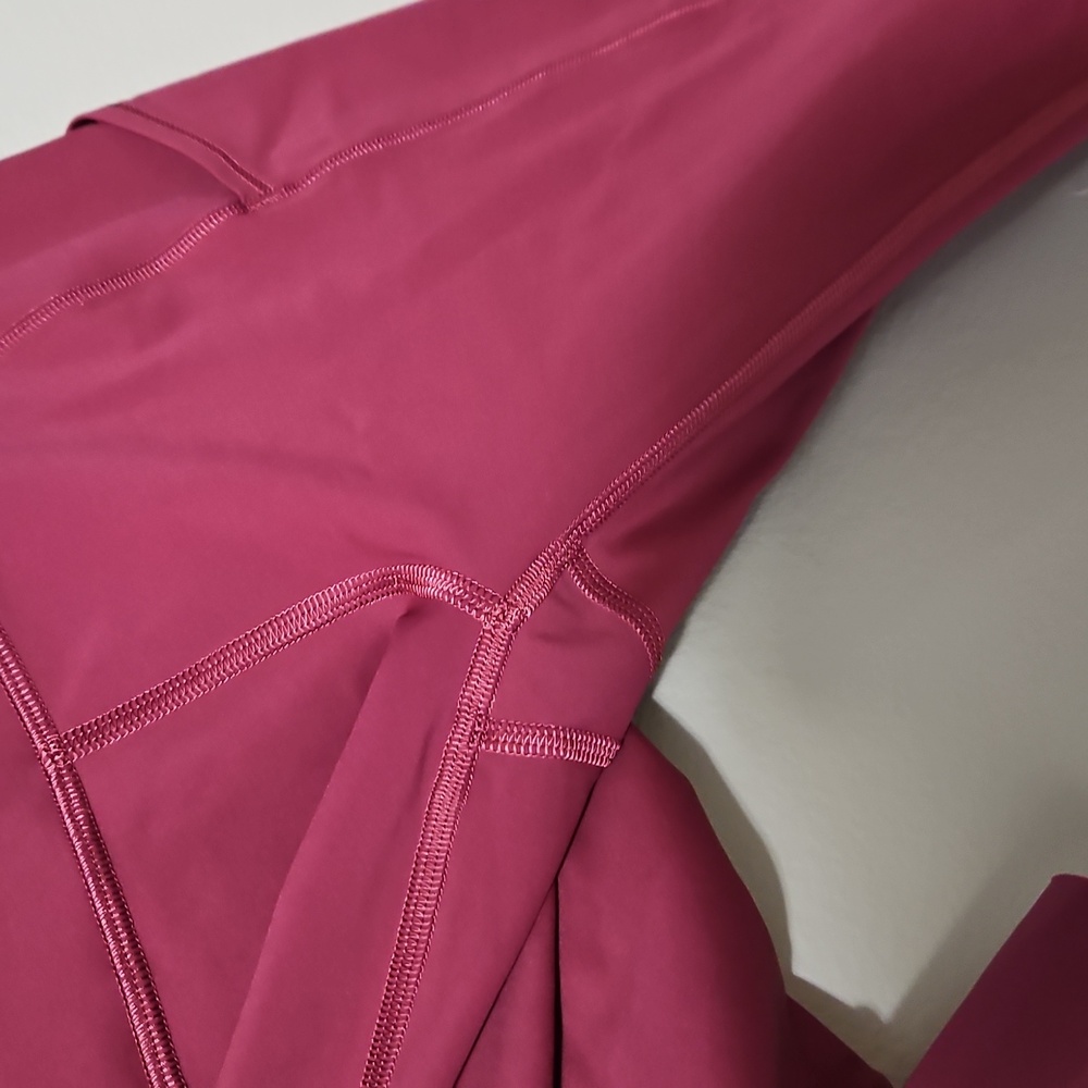 Lululemon Fast and Free Crop II 19" *Non-Reflective Leggings | Size 4 | Chianti - Picture 3 of 10